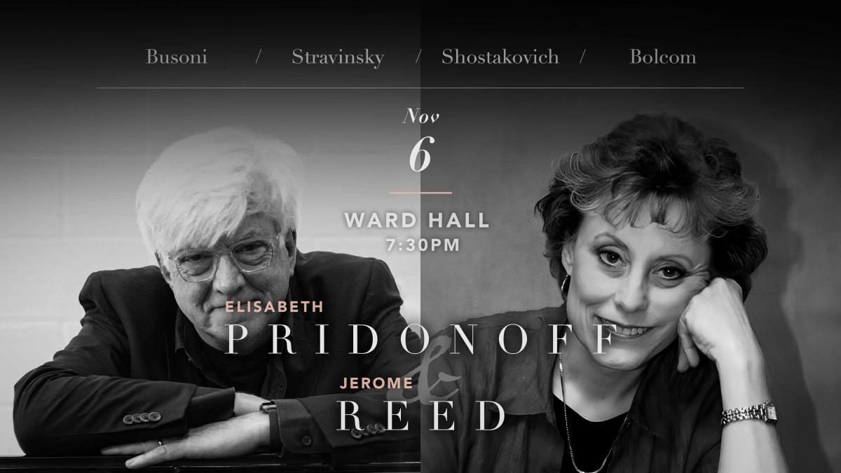 School of Music Faculty & Friends Recital Elisabeth Pridonoff and